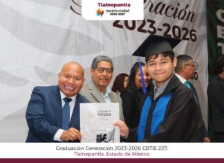 Raciel Pérez Cruz reconoce a egresados del CBTIS 227 y refrenda su compromiso con una educación incluyente en Tlalnepantla