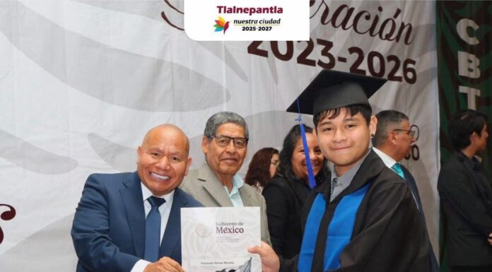 Raciel Pérez Cruz reconoce a egresados del CBTIS 227 y refrenda su compromiso con una educación incluyente en Tlalnepantla