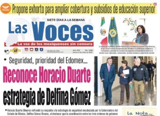 Seguridad, prioridad del Edomex…Reconoce Horacio Duarte estrategia de Delfina Gómez