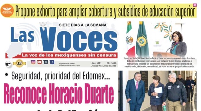 Seguridad, prioridad del Edomex…Reconoce Horacio Duarte estrategia de Delfina Gómez