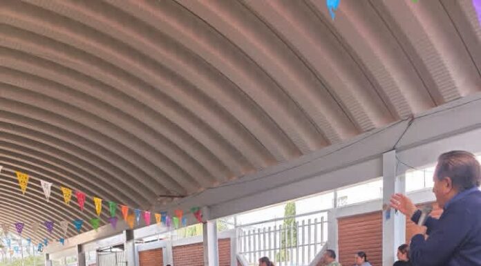 Gobierno de San Martín de las Pirámides entrega rehabilitación del acceso principal del Jardín de Niños Acalli