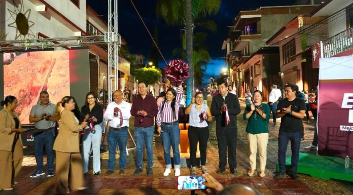 Ixtapan de la Sal entrega rehabilitación integral de la calle 16 de Septiembre