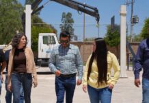 Avanza construcción del arcotecho en el CBT No. 4 de Zumpango; estará listo para el próximo ciclo escolar
