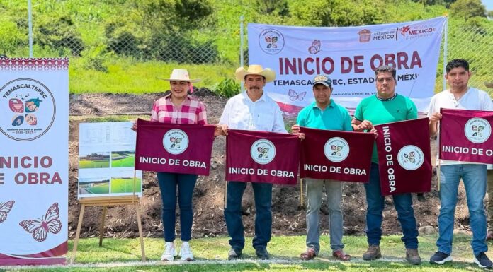 Inicia segunda etapa de rehabilitación de la Unidad Deportiva La Finca en Temascaltepec
