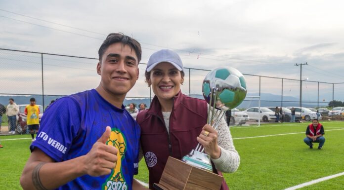 Inauguran nueva cancha de fútbol en Chiquixpac como parte del programa Mundial Social en Tianguistenco
