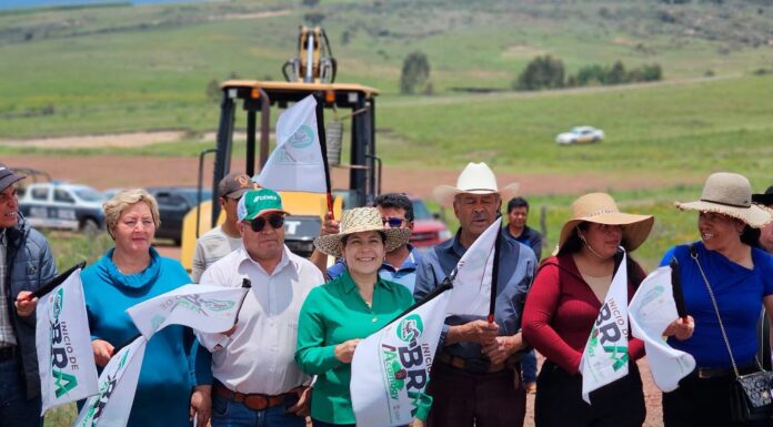 Inicia en Acambay la pavimentación del camino Golondrinas–Buenavista