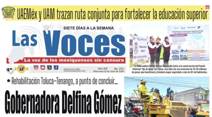 Rehabilitación Toluca–Tenango, a punto de concluir… Gobernadora Delfina Gómez supervisa avance del 97%