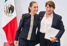 Delfina Gómez recibe a Claudia Sheinbaum en el Estado de México para presentar avances de la coordinación entre gobiernos