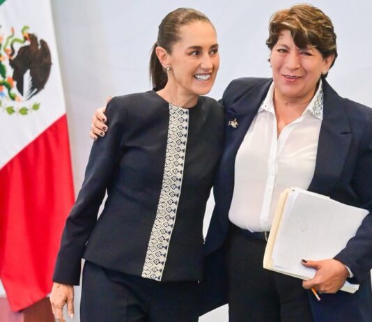 Delfina Gómez recibe a Claudia Sheinbaum en el Estado de México para presentar avances de la coordinación entre gobiernos