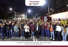 Refuerza Tlalnepantla la seguridad en Valle Ceylán con nuevas luminarias