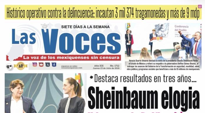 Destaca resultados en tres años… Sheinbaum elogia liderazgo de Delfina Gómez