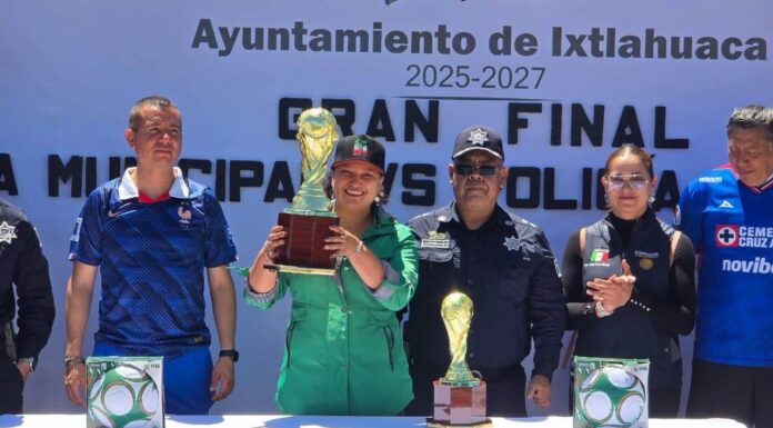 Policía Estatal se corona campeona en torneo amistoso de fútbol celebrado en Ixtlahuaca