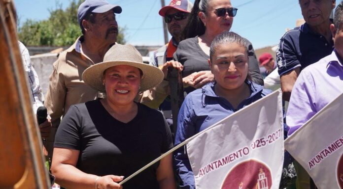 Inicia Ofelia Antonio Sandoval obra de concreto hidráulico en El Calvario para mejorar la movilidad en Villa del Carbón