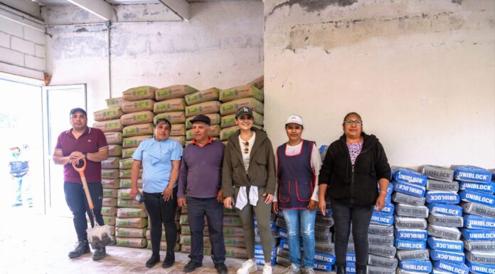 Erika Olea impulsa nueva cancha deportiva en La Campesina para fortalecer la convivencia comunitaria
