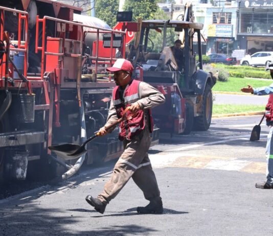 Avanza repavimentación de Paseo Matlatzincas con el “Diablo Dragón”