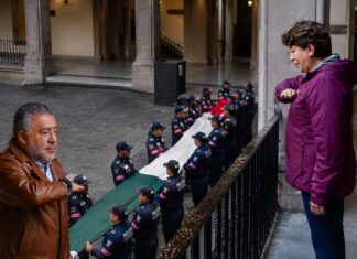 Horacio Duarte refrenda respeto a los símbolos patrios y respaldo a Delfina Gómez