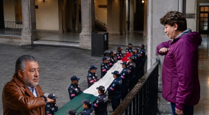 Horacio Duarte refrenda respeto a los símbolos patrios y respaldo a Delfina Gómez