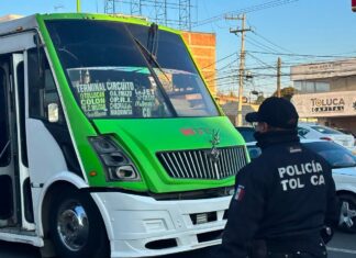 Operativo “Pasajero Seguro” refuerza vigilancia en el transporte público de Toluca