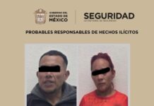 Detienen a pareja por presunta extorsión en base de taxis de Tenango del Valle; investigan posible vínculo con grupo criminal