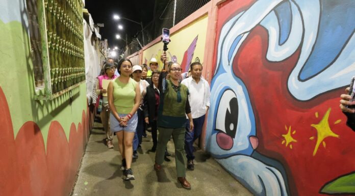 Ecatepec transforma espacios inseguros con arte, iluminación y Senderos Seguros