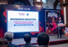 Toluca reporta reducción de más del 83% en homicidio doloso durante los últimos tres años