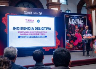 Toluca reporta reducción de más del 83% en homicidio doloso durante los últimos tres años