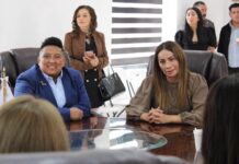 Meme Navarro y Saray Benítez fortalecen alianzas en favor de las mujeres de Mexicaltzingo