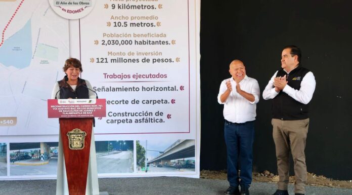 Raciel Pérez Cruz y Delfina Gómez anuncian obra estratégica que transformará la movilidad entre Tlalnepantla y Naucalpan