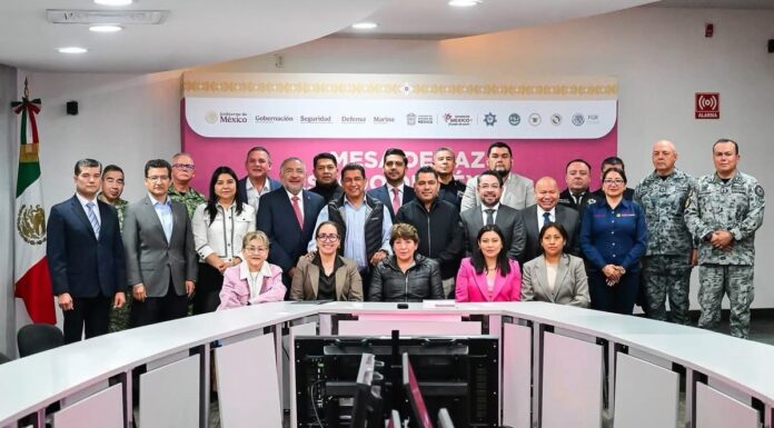 Delfina Gómez destaca reducción de homicidios y robo de vehículos en la Zona Oriente durante Mesa de Paz en Ecatepec