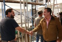 Antonio Díaz refrenda cercanía con la ciudadanía y seguimiento permanente a las obras en Coatepec Harinas