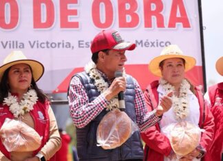 Inicia Mario Santana obra de encementado para mejorar la conectividad en comunidades de Villa Victoria
