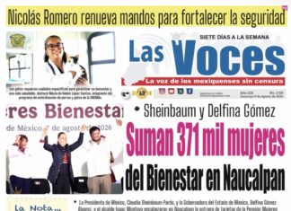 Sheinbaum y Delfina Gómez Suman 371 mil mujeres del Bienestar en Naucalpan