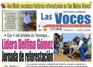 Con 4 mil árboles en Temoaya…Lidera Delfina Gómez Jornada de reforestación
