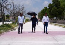 Zumpango avanza en la conexión de calles con nuevas pavimentaciones en Villas de la Laguna