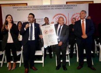 Tlalnepantla conmemora 60 años de vida sindical del SUTEyM y refrenda compromiso con la dignificación laboral