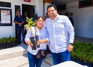 Soyaniquilpan impulsa la reforestación con la entrega de más de 3 mil 100 árboles
