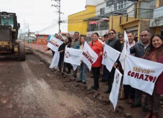 Avanza pavimentación de la Avenida de la Mujer en Ixtlahuaca