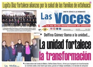 Delfina Gómez llama a la unidad…La unidad fortalece La unidad fortalece la transformación