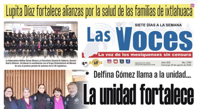Delfina Gómez llama a la unidad…La unidad fortalece La unidad fortalece la transformación