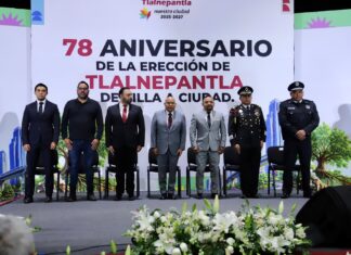Conmemoran 78 aniversario de Tlalnepantla de Villa a Ciudad; Raciel Pérez Cruz destaca modernización de servicios