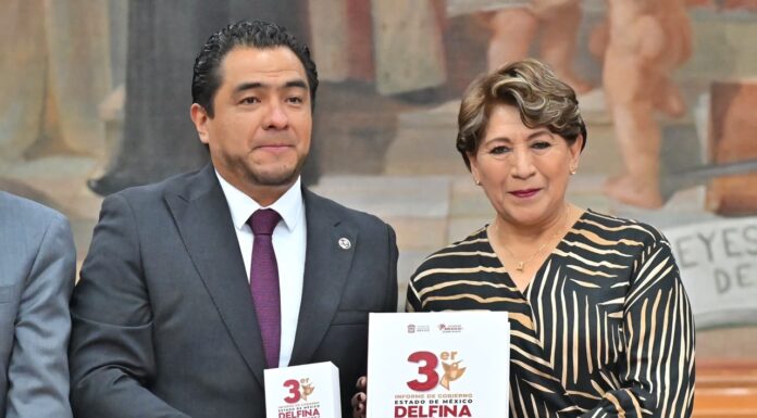 Delfina Gómez entrega su Tercer Informe de Gobierno al Congreso del Estado de México