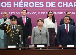 Delfina Gómez encabeza ceremonia por el 179 aniversario de la Gesta Heroica de los Niños Héroes