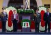 Delfina Gómez rinde homenaje a Miguel Hidalgo previo al Desfile Cívico-Militar en Toluca