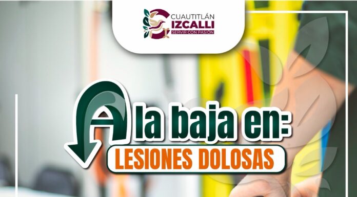Cuautitlán Izcalli reduce 18.4% las lesiones dolosas; estrategia de seguridad de Daniel Serrano da resultados