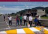 Mejoran seguridad vial en Xhinte de Lagos con trabajos de señalización