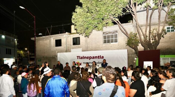 Tlalnepantla avanza con iluminación y alarmas vecinales en Cecilia Mora