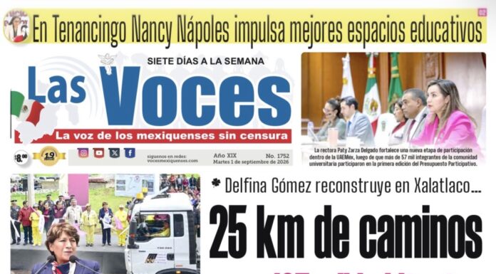 Delfina Gómez reconstruye en Xalatlaco… 25 km de caminos para 187 mil habitantes