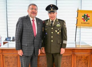 Horacio Duarte participa en toma de posesión del nuevo Director General de Sanidad de la Defensa