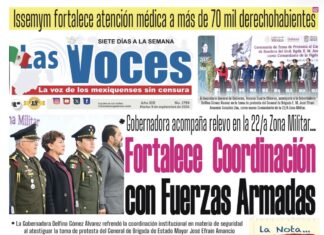 Gobernadora acompaña relevo en la 22/a Zona Militar… Fortalece Coordinación con Fuerzas Armadas