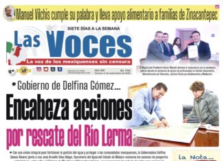 Gobierno de Delfina Gómez… Encabeza acciones por rescate del Río Lerma